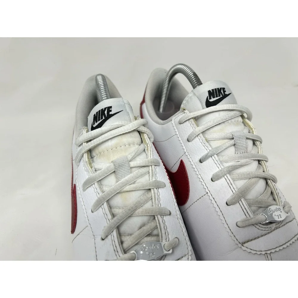 Nike Cortez Basic Leather White Red Blue Size 7Y Women's 8.5 (904764-103)